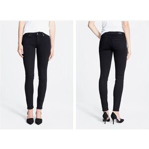 Paige‎ Verdugo Jeans Size 25 Mid Rise Ultra Skinny Black Stretch